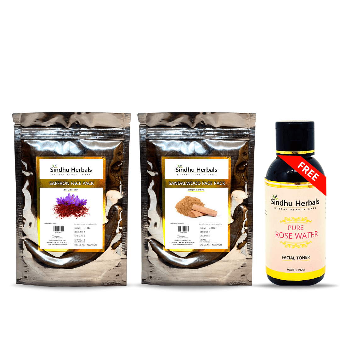 SAFFRON AND SANDALWOOD FACE PACKS COMBO OFFER