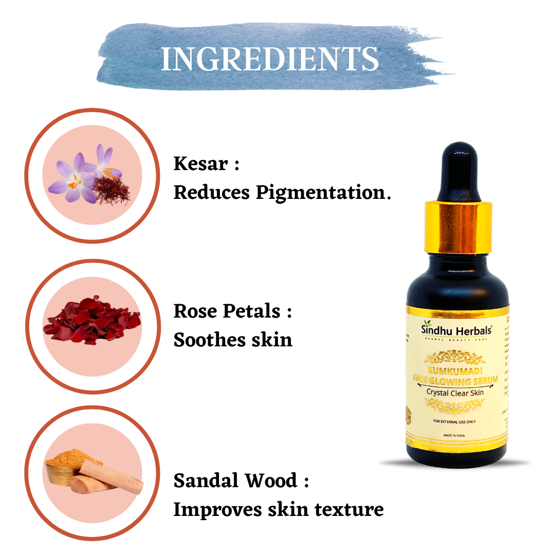 KUMKUMADI FACE GLOWING SERUM AND KESAR FACE GLOWING CREAM COMBO OFFER